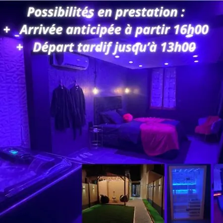 Sweety's Eden Jacuzzi - Privé Sauna Cinéma Jardin - Terrasse Centre-ville *