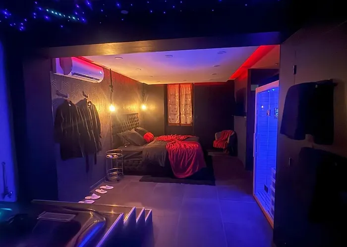 Sweety's Eden Jacuzzi - Jacuzzi Prive Sauna Cinema Jardin - Terrasse Centre-ville